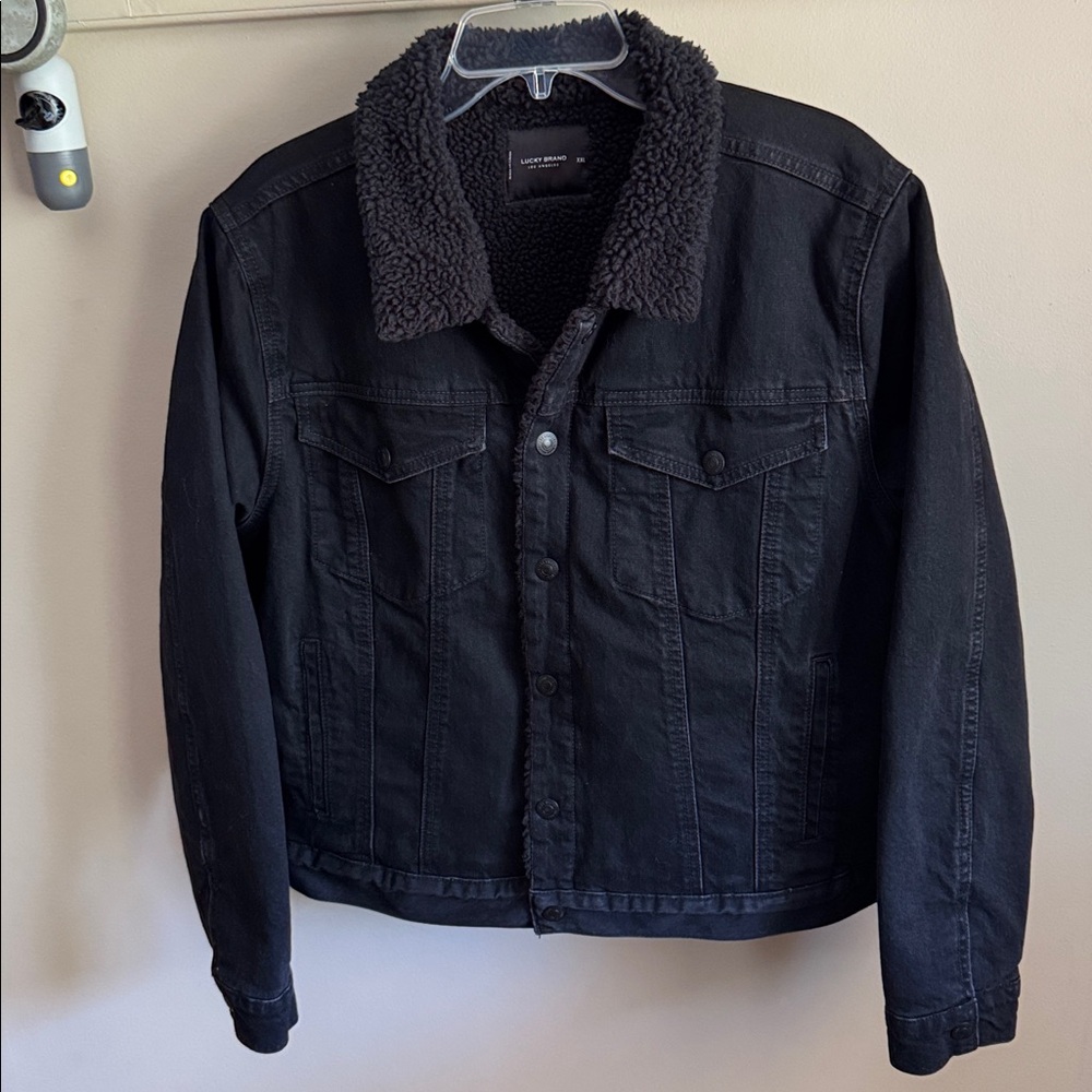 Lucky Brand Black Sherpa Jacket